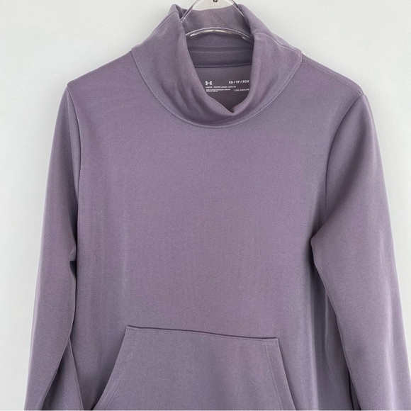 SALE 🛍️ UNDER ARMOUR Fleece lined Mock Neck Mirage Pullover Womens size XS - Picture 5 of 10